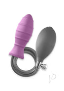 Inya InflataPlay Silicone Inflatable Anal Plug Pink with air pump for adjustable size and comfortable anal play.
