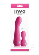 Inya Couplet 2 Piece Silicone G-Spot Vibrator Set Pink packaging featuring two silicone vibrators in pink color.