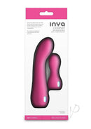 Inya Couplet 2 Piece Silicone G-Spot Vibrator Set Pink showcased in packaging on a white background.