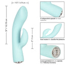 Jopen Pave Marilyn Rechargeable Rabbit Vibrator showcasing 5 speeds, dual motors, and luxury crystal detailing.