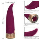 Jopen Starstruck Fling Flexible Silicone Vibrator with flickering tip and 35 vibration functions for pleasure.