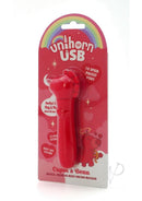 Unihorn Cupid's Beau Rechargeable Silicone Bullet Red packaging showcasing the compact design and features.