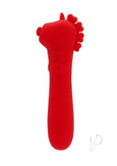 Unihorn Cupid's Beau Rechargeable Silicone Bullet Red, a sleek red silicone pleasure toy for focused stimulation.