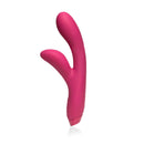 Je Joue Hera Rechargeable Silicone Rabbit Vibrator Fuchsia in vibrant pink color designed for dual stimulation.