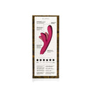 Je Joue Hera Rechargeable Silicone Rabbit Vibrator Fuchsia packaging back view with product features and details.