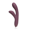 Je Joue Hera Rechargeable Silicone Rabbit Vibrator Purple on a white background showcasing its modern design.