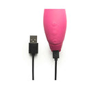 Je Joue Juno Rechargeable Silicone G-Spot Vibrator Fuchsia with USB charging cable