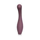 Je Joue Juno Rechargeable Silicone G-Spot Vibrator Purple on a white background, designed for deep internal stimulation.