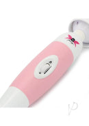 Pixey Powerful Wand Pink Edition close-up view with control switch and design features