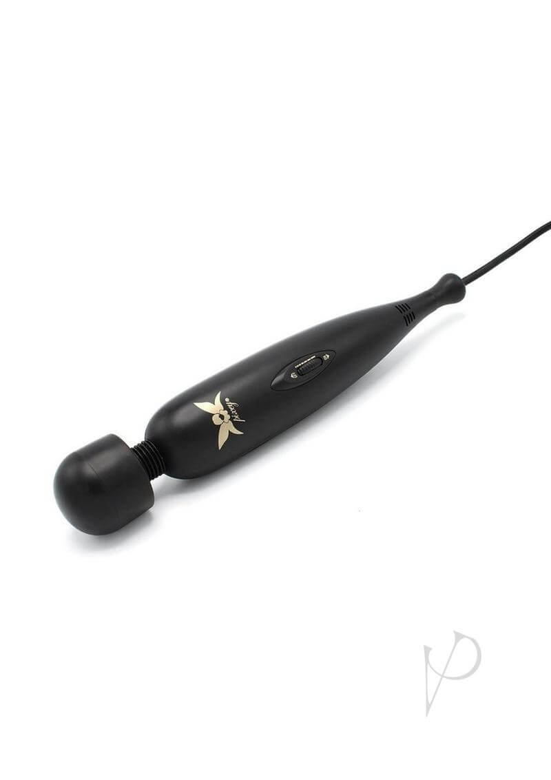 Pixey Powerful Turbo Wand Black, powerful vibrator wand known for unmatched intensity and versatility.