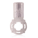 Screaming O Charged Big OMG Vibrating Cock Ring Clear with innovative design for clitoral stimulation and enhanced erection.