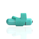 Screaming O 4B FingO Slim Finger Vibrator Kiwi in teal color with sleek design and soft loop.