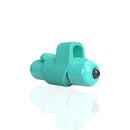 Screaming O 4B FingO Slim Finger Vibrator Kiwi in turquoise color for versatile pleasure.