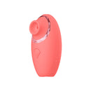 Luv Inc TV11 Triple-Action Clitoral Vibrator Coral in vibrant coral color, showcasing its unique design and stimulation features.