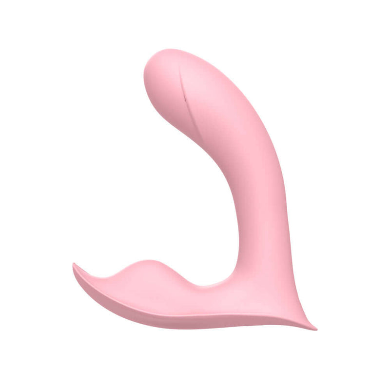 Luv Inc Insertable Panty Vibrator Pink, a sleek, curved design for G-spot stimulation and discreet pleasure.