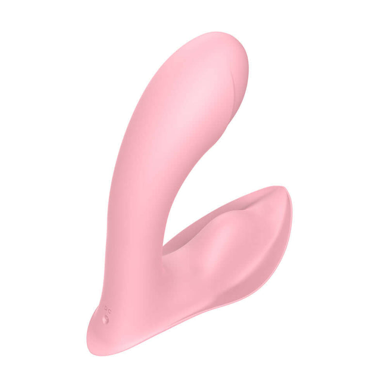 Luv Inc Insertable Panty Vibrator Pink designed for hands-free pleasure with a curved shaft for G-spot stimulation.