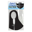 Super Naughty Zipper Mouth Mask displayed in packaging with bold zipper design for playful adult gatherings.