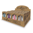 Eden's Vanilla Scented Penis Candles 12 Count Display in colorful packaging, perfect for parties or gift giving.