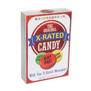 Little Genie X-Rated Candy 6 Count Display featuring colorful box with fun X-rated messages.