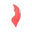 Luv Inc PV72 Remote Control Panty Vibrator Coral side view showcasing its sleek design and vibrant color.