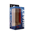 Shaft Model C 8.5 inch Dual Density Silicone Dildo with Balls Oak in packaging, showcasing premium silicone design.
