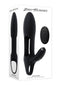 Zero Tolerance Nautilus rechargeable silicone dual cock ring packaging with remote control, in sleek black design.