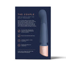 Deia The Couple G Spot and Bullet Massager Silicone Blue packaging showcasing features and design.