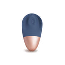 Deia The Arouser Pulsating External Stimulator Silicone Blue with sleek design and rose gold accents.