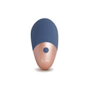 Deia The Arouser Pulsating External Stimulator Silicone Blue in sleek design with a stylish blue and rose gold finish.
