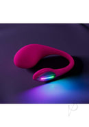 Lush 4 Pink G-spot Egg Vibrator featuring innovative design and colorful LED light for enhanced pleasure.