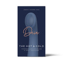Deia The Hot Cold Temperature Changing G Spot Massager Blue packaging showcasing unique design and features.