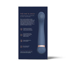 Deia The Hot Cold Temperature Changing G Spot Massager Blue packaging showcasing features and design.