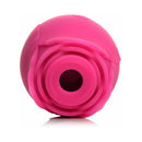 Curve Toys Gossip Cum Into Bloom Clitoral Stimulator Magenta in a compact, flower-inspired design, showcasing a soft silicone opening.
