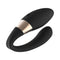 LELO TIANI DUO Dual Stimulation Couples Vibrator With Remote Black angle view showcasing its elegant design.