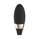 LELO TIANI DUO Dual Stimulation Couples Vibrator With Remote Black - top view of sleek silicone design.