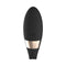 LELO TIANI DUO Dual Stimulation Couples Vibrator With Remote Black - top view of sleek silicone design.