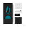 LELO TIANI DUO Dual Stimulation Couples Vibrator With Remote Blue in box with accessories and charging cable.