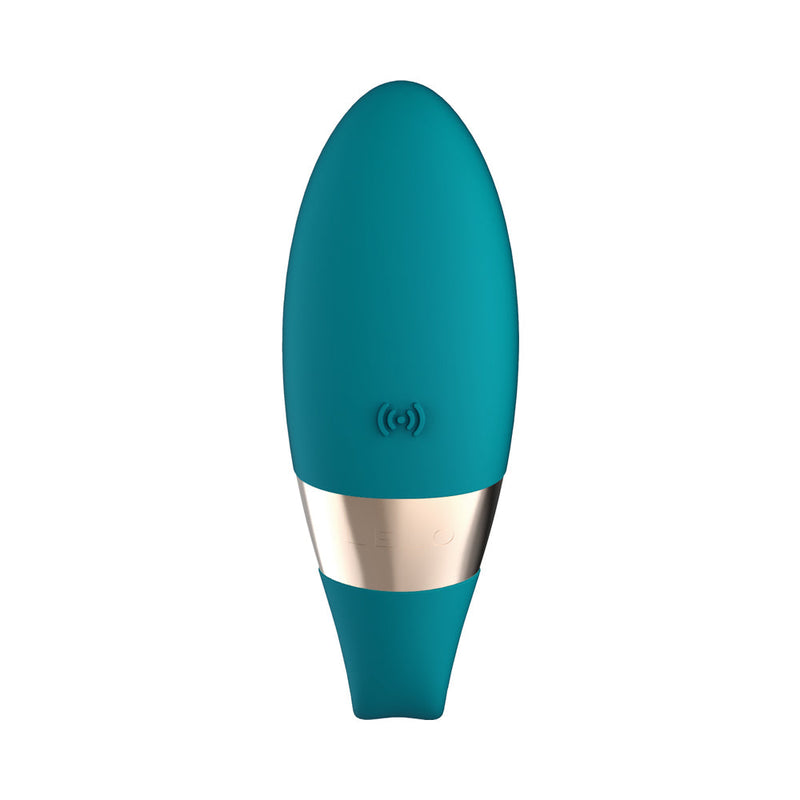 LELO TIANI DUO Dual Stimulation Couples Vibrator With Remote Blue in a sleek design with a turquoise finish.