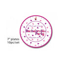 Hott Products Bachelorette 7 Inch Party Plates 10 Pack colorful design for fun celebrations.