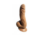 Skinsations Latin Lover Amante Caliente 7.5 Inch Brown Dildo with realistic detail and contoured design.