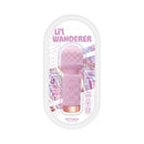 Wet Dreams Lil' Wanderer Mini Massager Pink in packaging, showcasing its soft-touch finish and compact design.