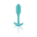 b-Vibe Snug Plug 1 Weighted Silicone Anal Plug Mint in a sleek mint silicone design.