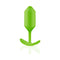 b-Vibe Snug Plug 3 Weighted Silicone Anal Plug Lime in bright green, designed for enhanced anal pleasure and comfort.