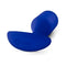 b-Vibe Snug Plug 4 Weighted Silicone Anal Plug Navy on a white background