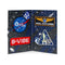 b Vibe 10 Piece Asstronaut Glow in the Dark Butt Play Set themed patches on a cosmic background.
