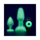 b Vibe 10 Piece Asstronaut Glow in the Dark Butt Play Set glowing anal toys and remote control