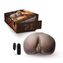 Hot Chocolate Sweet Rose Vibrating Masturbator Chocolate product packaging and realistic design on display.