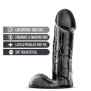 Jet Brutalizer 15 Inch Large Dildo Black with realistic texture and body-safe materials.