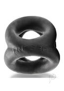 Oxballs Tri-Sport 3 Ring Cock Sling Night Edition Black in soft silicone with a sleek black finish.