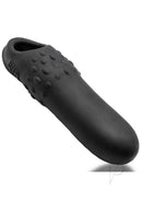 Oxballs Knotter Night Edition Cocksheath Black showcasing its smooth design and textured base.